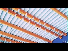 أرضيات ميزانين صناعية من الفولاذ المدلفن على البارد للمستودعات، أزرق / برتقالي